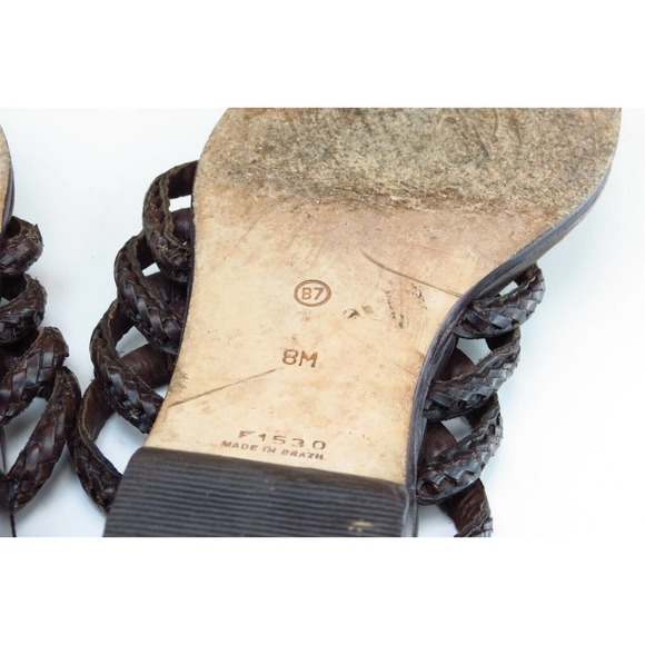 Cole Haan Resort Sz 8 M Brown Flip Flop Leather Women Sandals 1530 - Picture 7 of 8